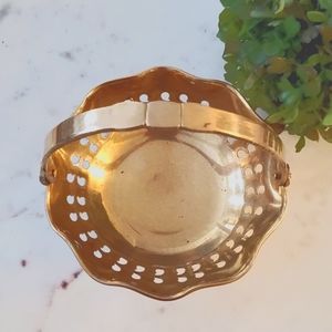 Vintage Brass Basket